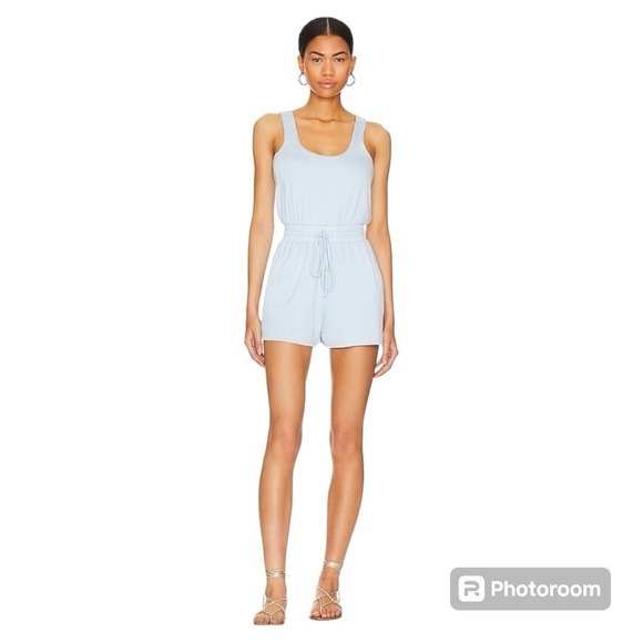 Lovers + Friends Pants - NWOT Lovers and Friends Kelsey Romper in Soft Blue size Small